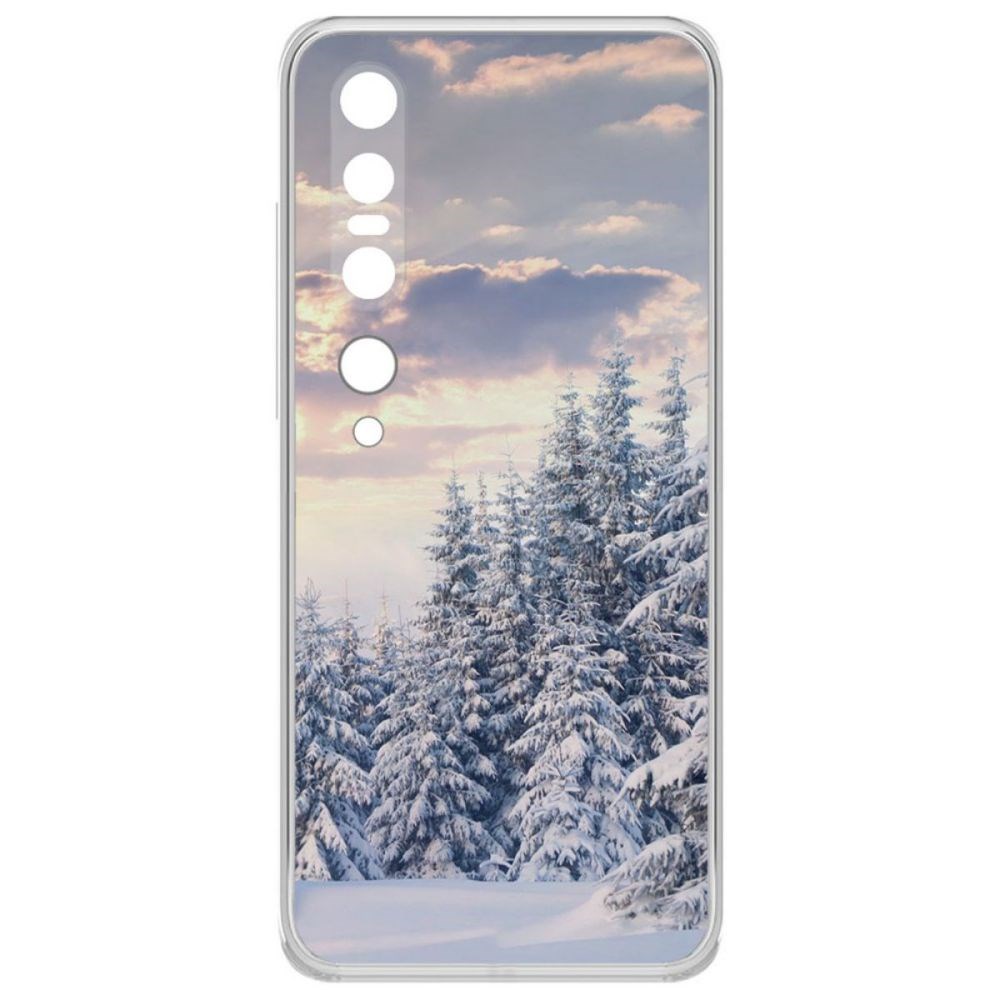 Чехол-накладка Krutoff Clear Case Снежный пейзаж для Xiaomi Mi 10