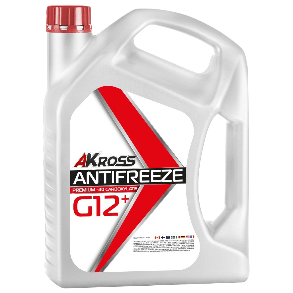Антифриз Akross Premium G12+ (4,7 кг) красный