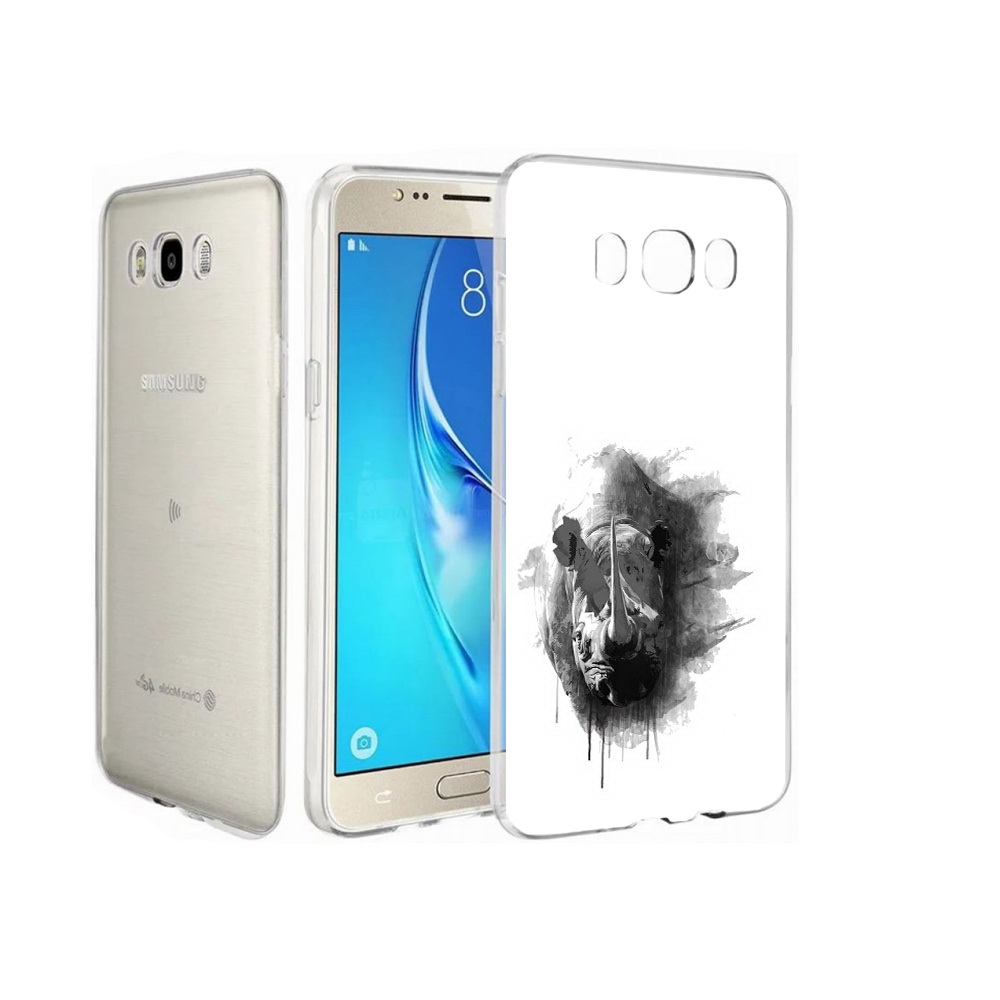 

Чехол MyPads Tocco для Samsung Galaxy J7 носорог, Прозрачный, Tocco