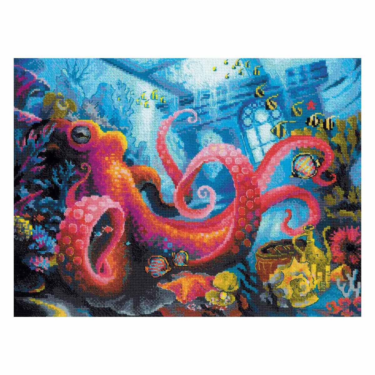 фото Набор для вышивания риолис подводное царство