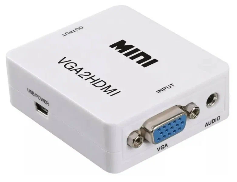 

Переходник DaPrivet HDMI - VGA VGA2HDMI белый, VGA2HDMI