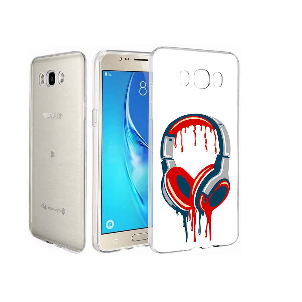 

Чехол MyPads Tocco для Samsung Galaxy J7 не делай громко, Прозрачный, Tocco