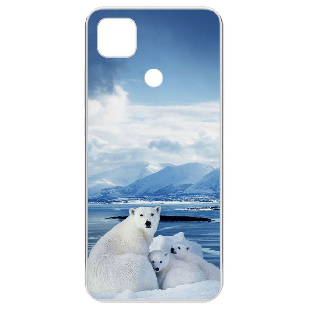 

Чехол-накладка Krutoff Clear Case Полярные медведи для Xiaomi Redmi 9C, Прозрачный