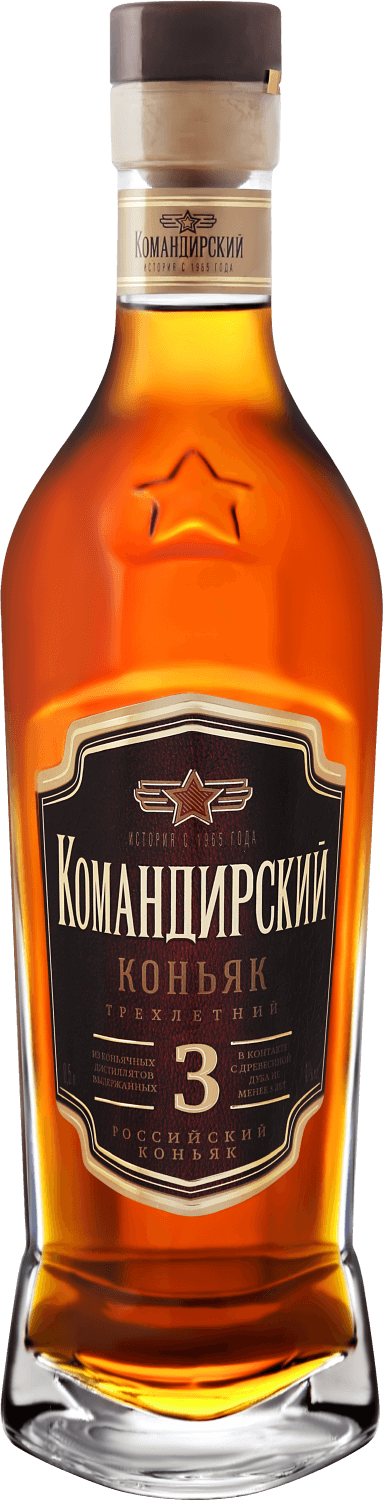 

Коньяк Komandirsky 3 y.o.