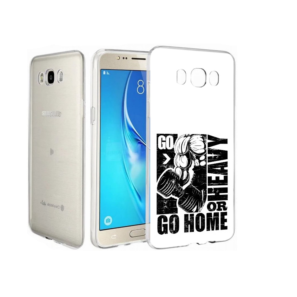 

Чехол MyPads Tocco для Samsung Galaxy J7 накаченные руки, Прозрачный, Tocco