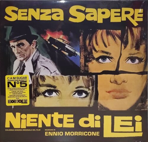 

Ennio Morricone SENZA SAPERE NIENTE DI LEI - RSD 2023 RELEASE - YELLOW VINYL, SENZA SAPERE NIENTE DI LEI - RSD 2023 RELEASE - YELLOW VINYL