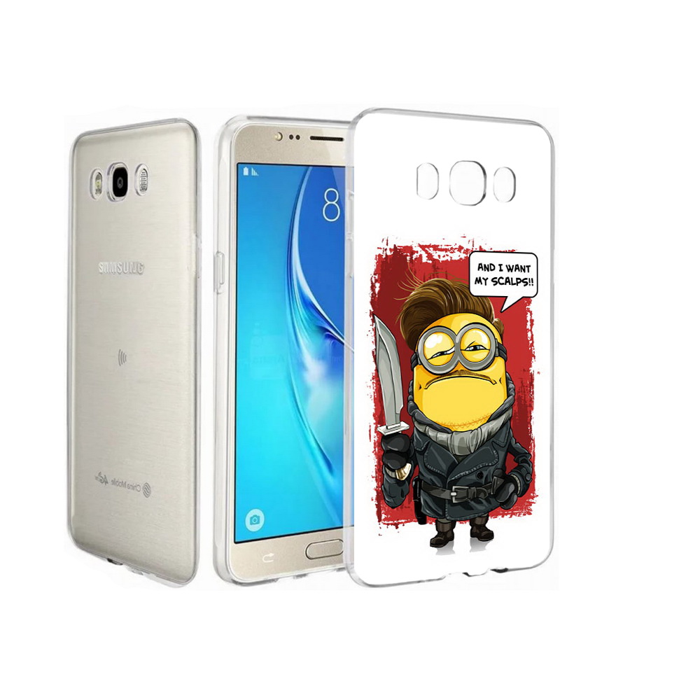 

Чехол MyPads Tocco для Samsung Galaxy J7 миньон убийца, Прозрачный, Tocco