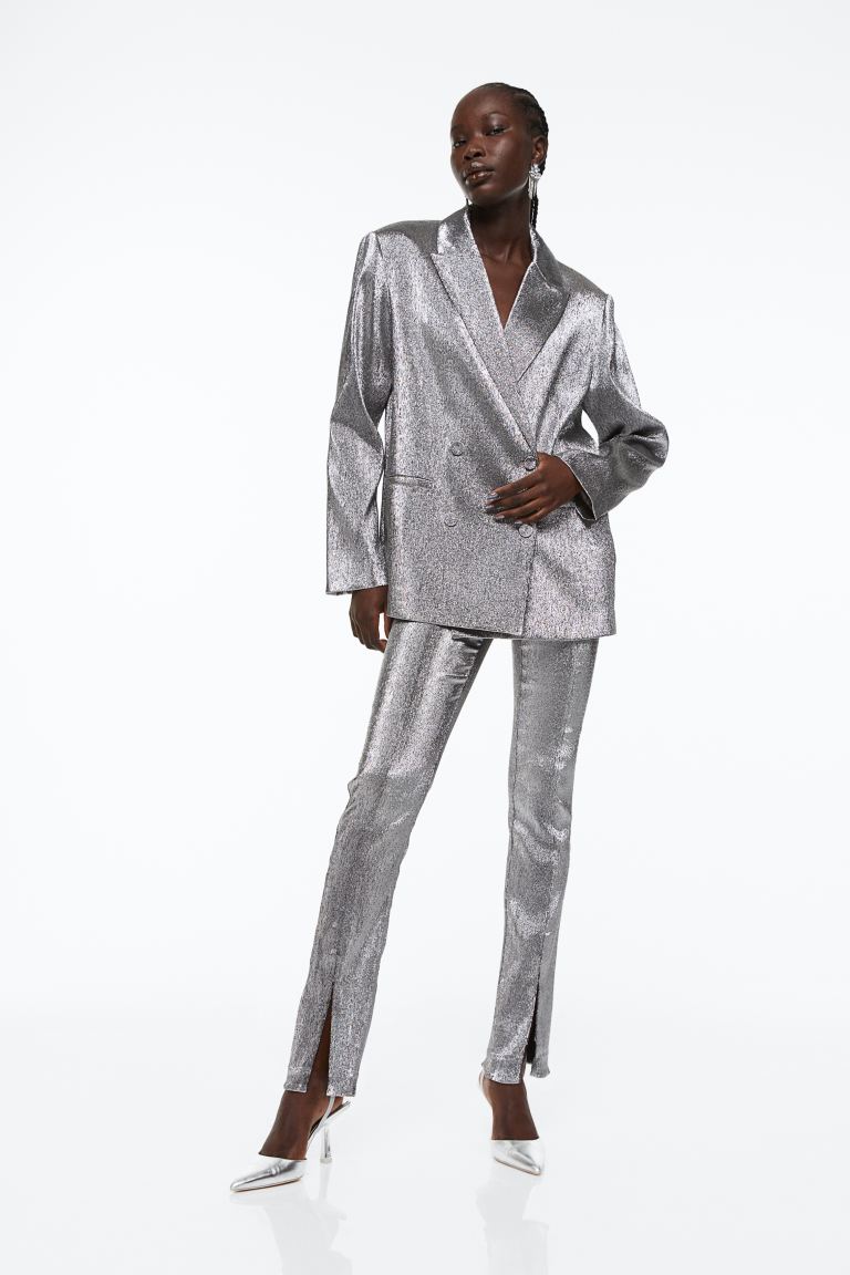 

Брюки женские H&M 1126075001 серебристые 40 EU (доставка из-за рубежа), 1126075001