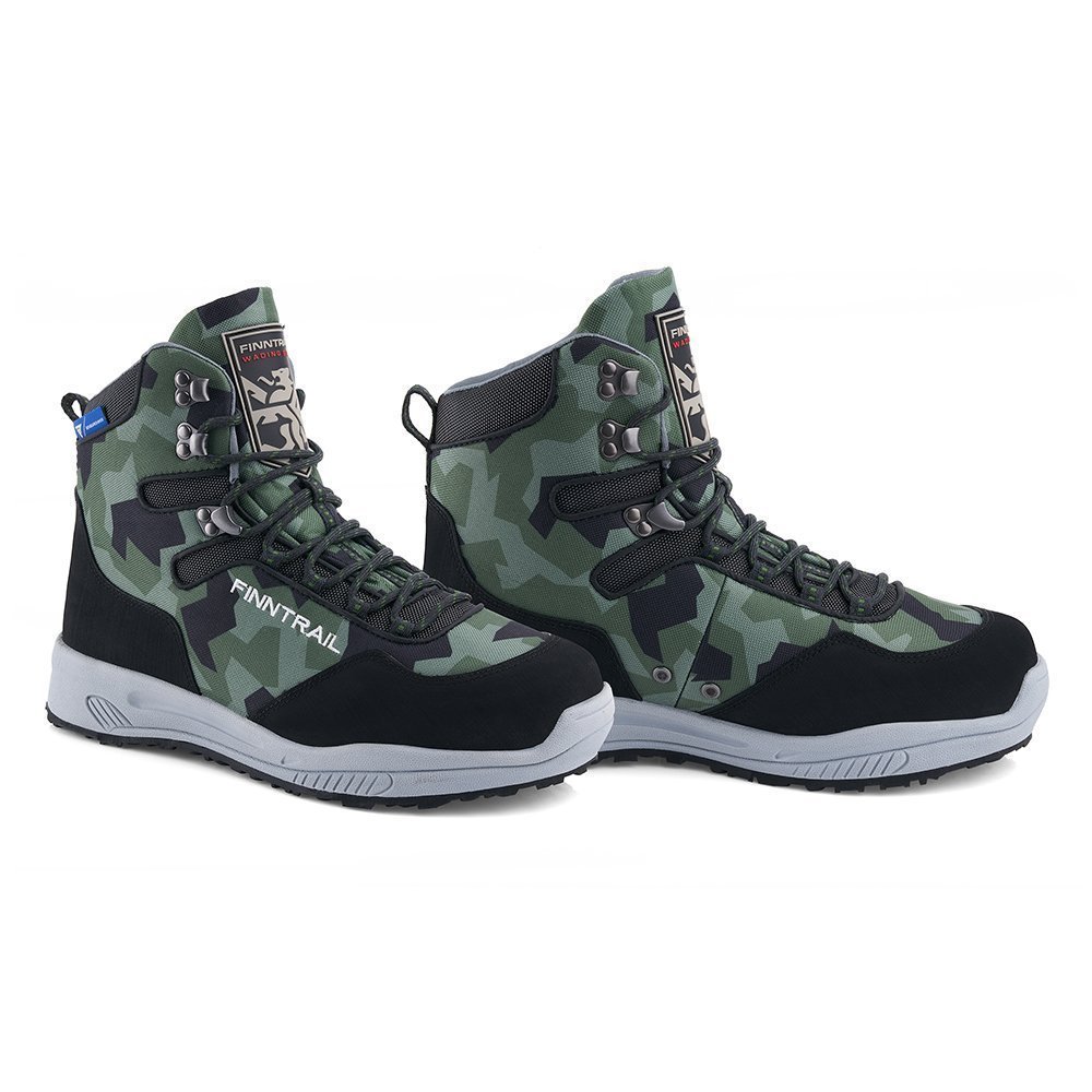 

Ботинки для рыбалки Finntrail демисезонные camoarmy 44 RU, Черный;зеленый