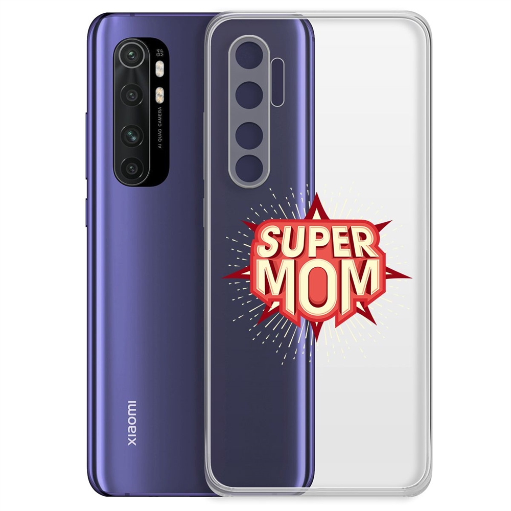 

Чехол-накладка Krutoff Clear Case Супер Мама для Xiaomi Mi Note 10 Lite