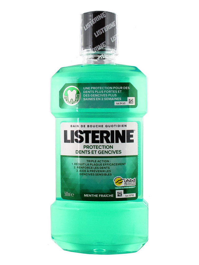 фото Ополаскиватель для полости рта listerine cool mint защита зубов и десен 500 мл