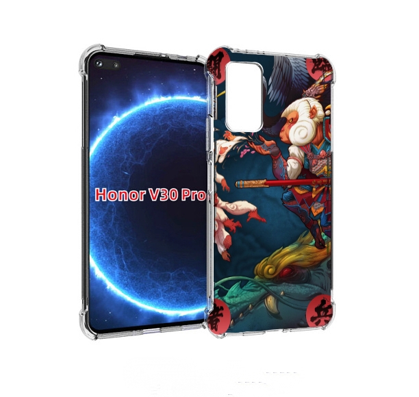 

Чехол бампер MyPads японская обезьяна для Honor V30 Pro, Прозрачный, Tocco