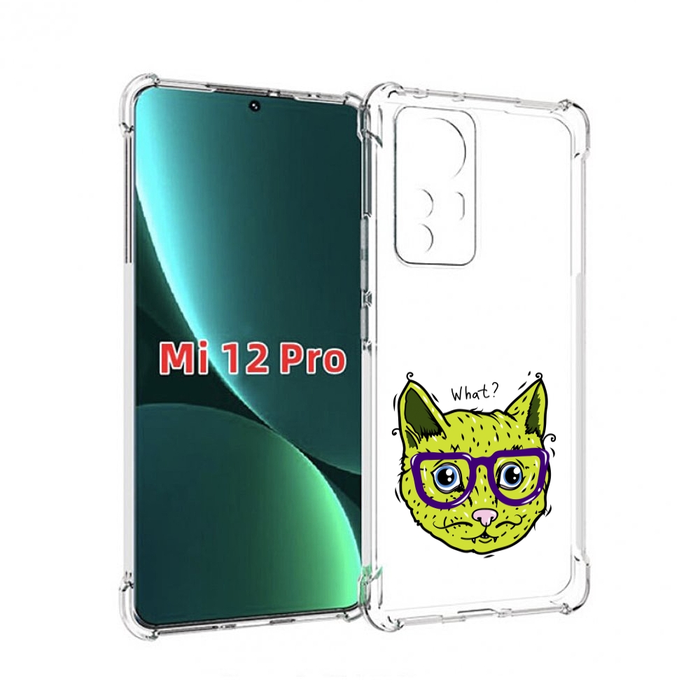 

Чехол MyPads Зеленый кот для Xiaomi 12S Pro, Прозрачный, Tocco