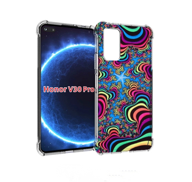 

Чехол бампер MyPads щупальца иллюзия для Honor V30 Pro, Прозрачный, Tocco