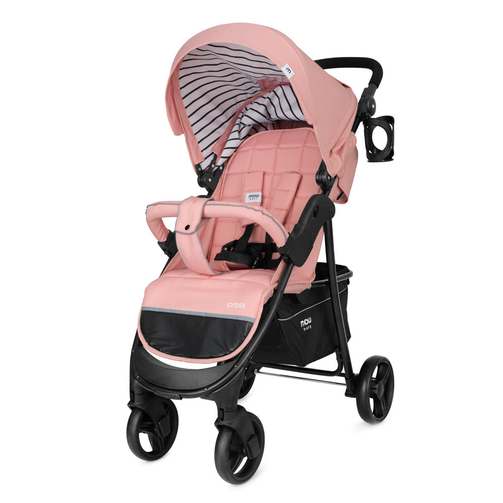 

Коляска прогулочная "MOWBABY. Cross", цвет: Rose (розовый), Cross