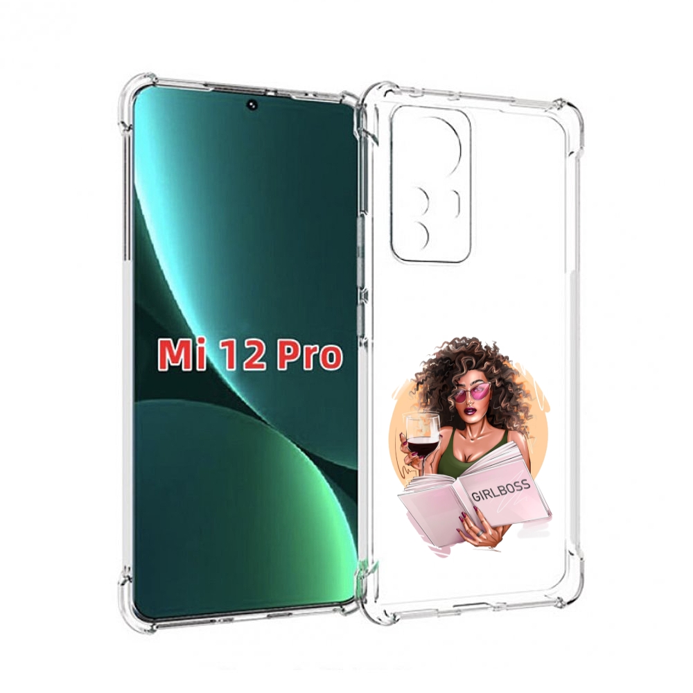 

Чехол MyPads Girlboss with wine_ Etsy женский для Xiaomi 12 Pro, Прозрачный, Tocco