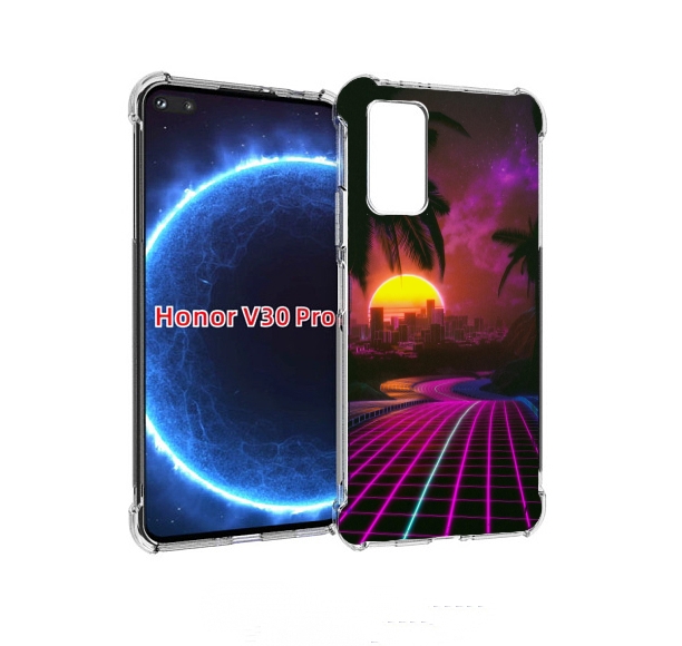 

Чехол бампер MyPads хотлайнмайами 2 для Honor V30 Pro, Прозрачный, Tocco