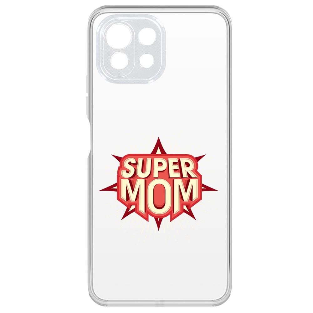 

Чехол-накладка Krutoff Clear Case Супер Мама для Xiaomi Mi 11 Lite