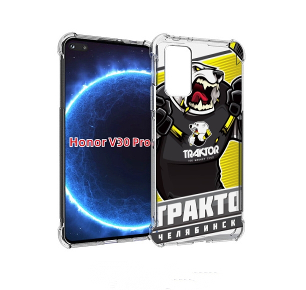 

Чехол бампер MyPads хк трактор челябинск для Honor V30 Pr, Прозрачный, Tocco