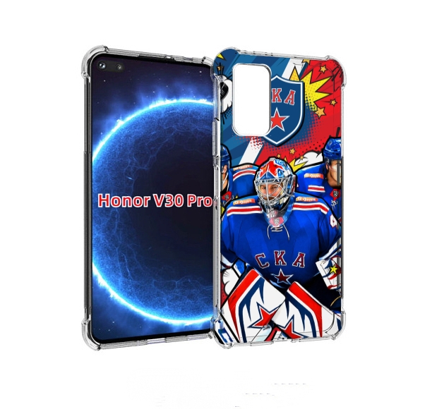

Чехол бампер MyPads хк ска спб мужской для Honor V30 Pro, Прозрачный, Tocco
