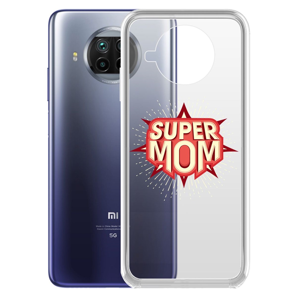 

Чехол-накладка Krutoff Clear Case Супер Мама для Xiaomi Mi 10T Lite