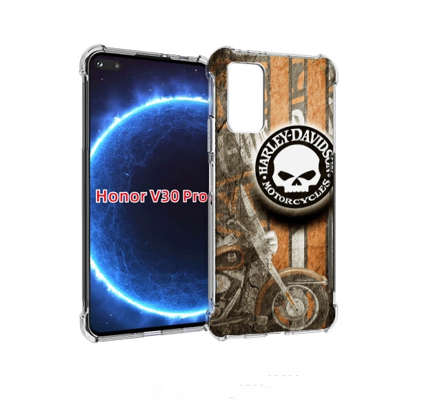 

Чехол бампер MyPads харлеи девидсон для Honor V30 Pro, Прозрачный, Tocco