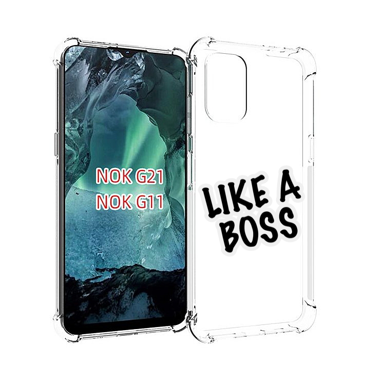 

Чехол Mypads Like-A-Boss Для Nokia G11/G21, Прозрачный, Tocco