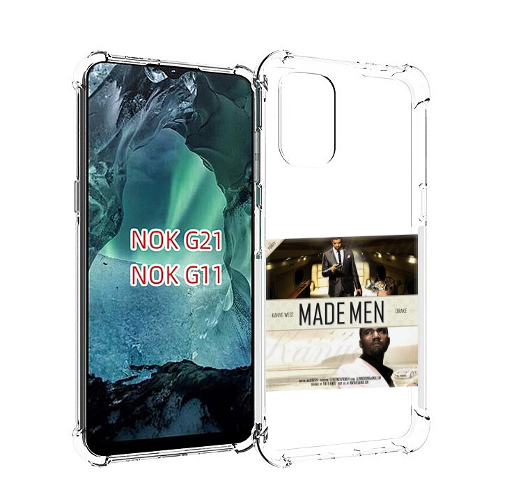 

Чехол Mypads Kanye West & Drake - Made Men Для Nokia G11/G21, Прозрачный, Tocco