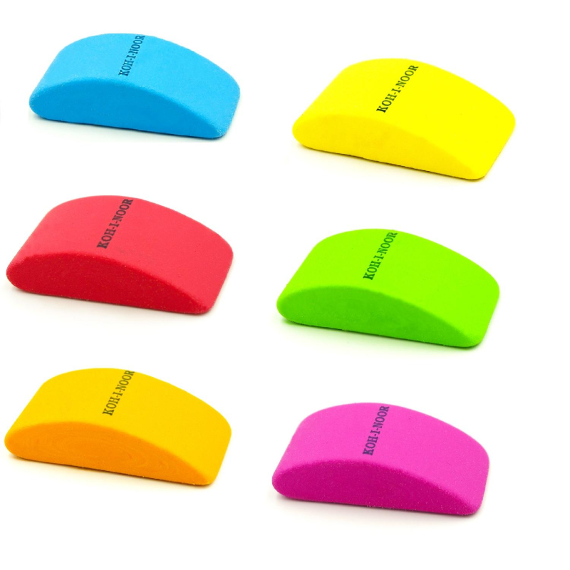 

Ластик KOH-I-NOOR MOUSE 6225, 50х27х14мм, пластиковый мягкий ассорти, Разноцветный