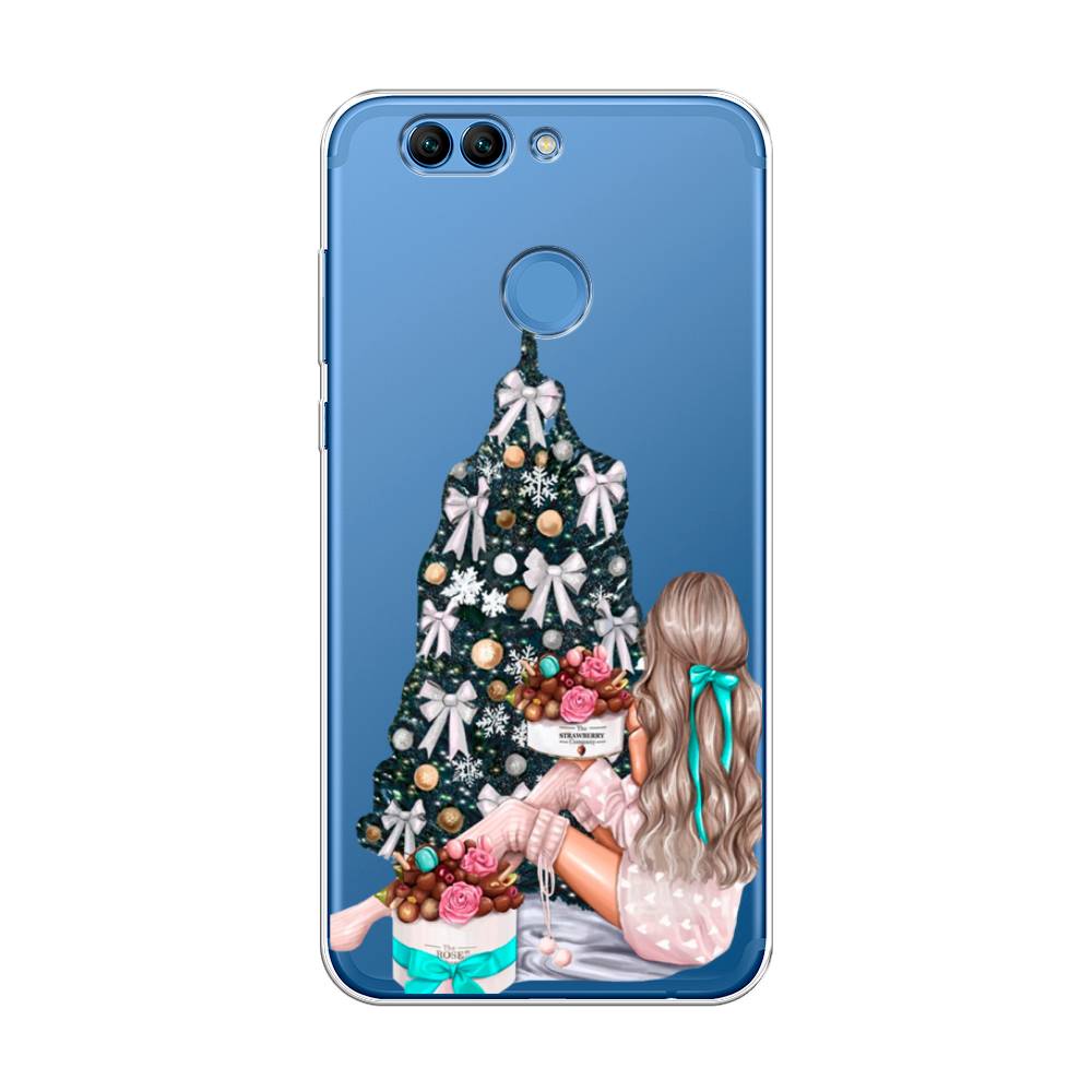 

Чехол на Huawei Nova 2 Plus "New Year", Зеленый;бежевый;голубой, 63050-5