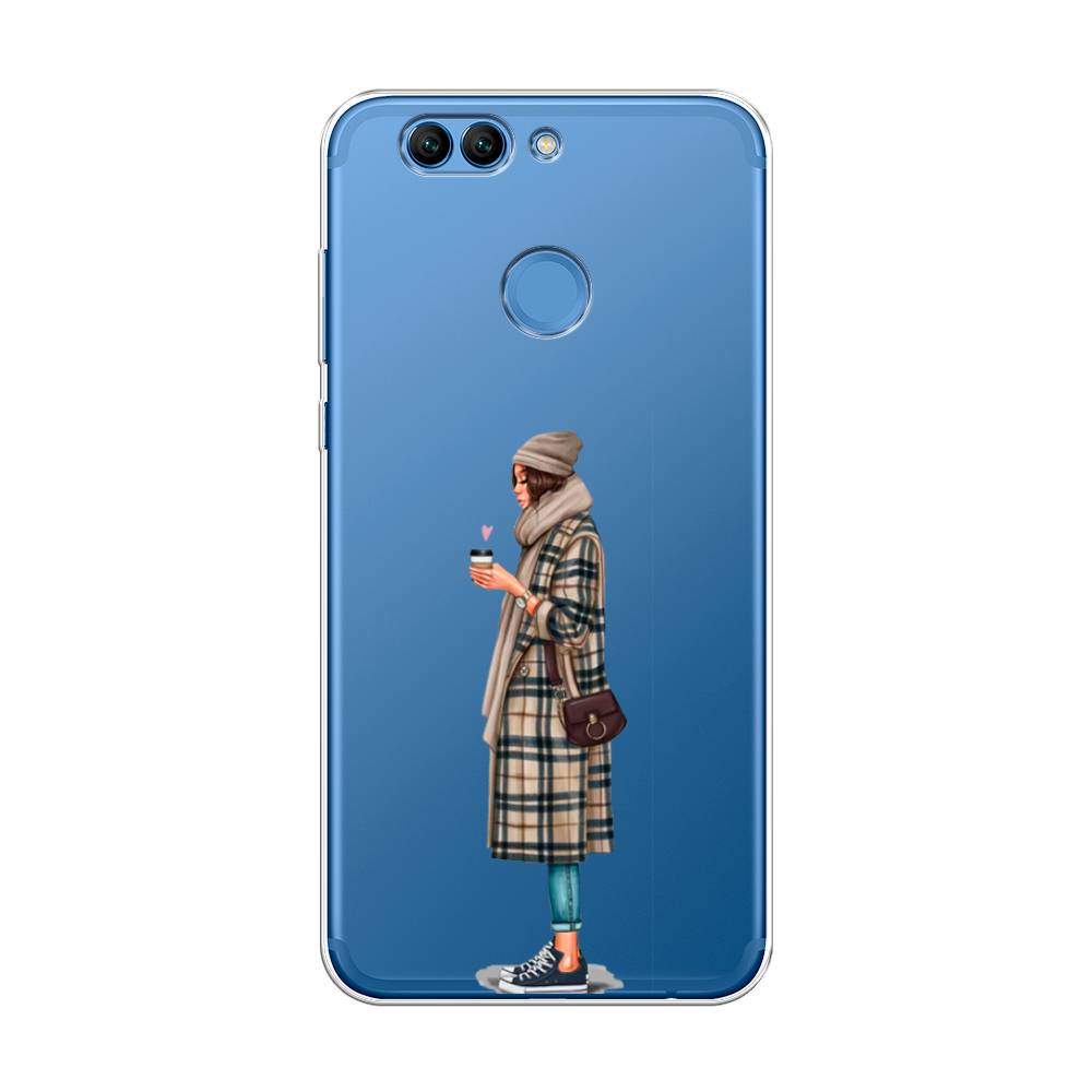 

Чехол на Huawei Nova 2 Plus "Утренний кофе", Коричневый;бежевый, 63050-6