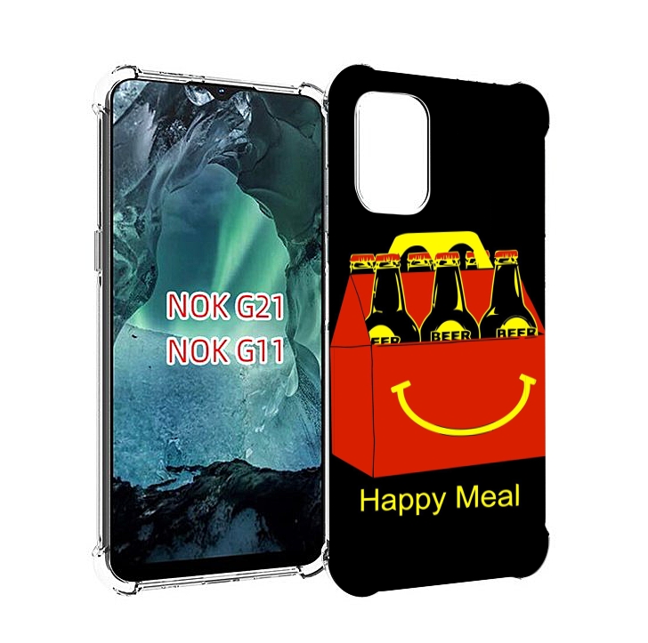

Чехол Mypads Happy Meal Для Nokia G11/G21, Прозрачный, Tocco