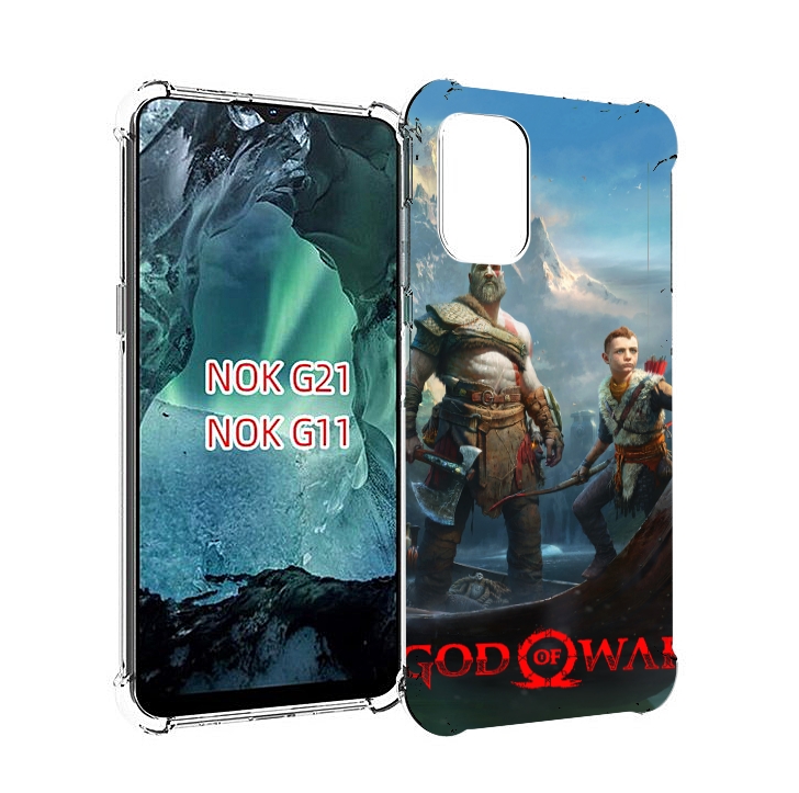 

Чехол Mypads God Of War Кратос Атрей Для Nokia G11/G21, Прозрачный, Tocco