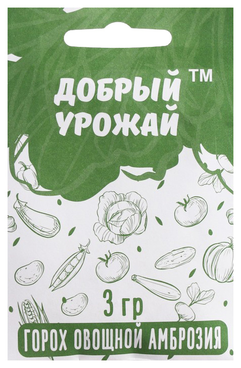

Семена Горох Добрый Урожай Сахарный Амброзия 3 г