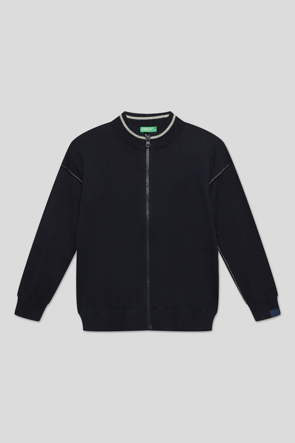 

Кардиган Benetton 12CDQ5438, темно-синий, S, 12CDQ5438