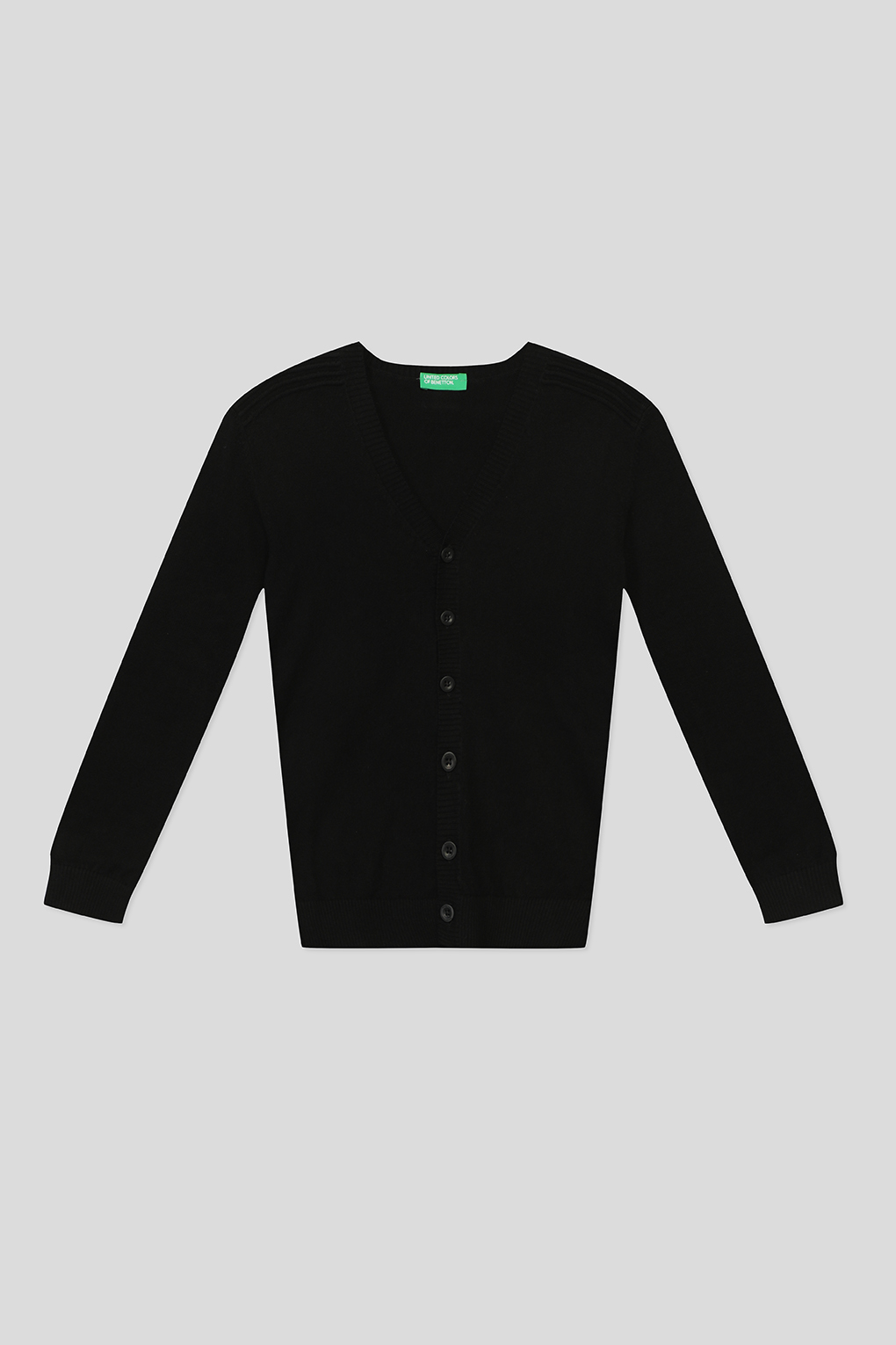 

Кардиган Benetton 11AZC600C, черный, EL, 11AZC600C