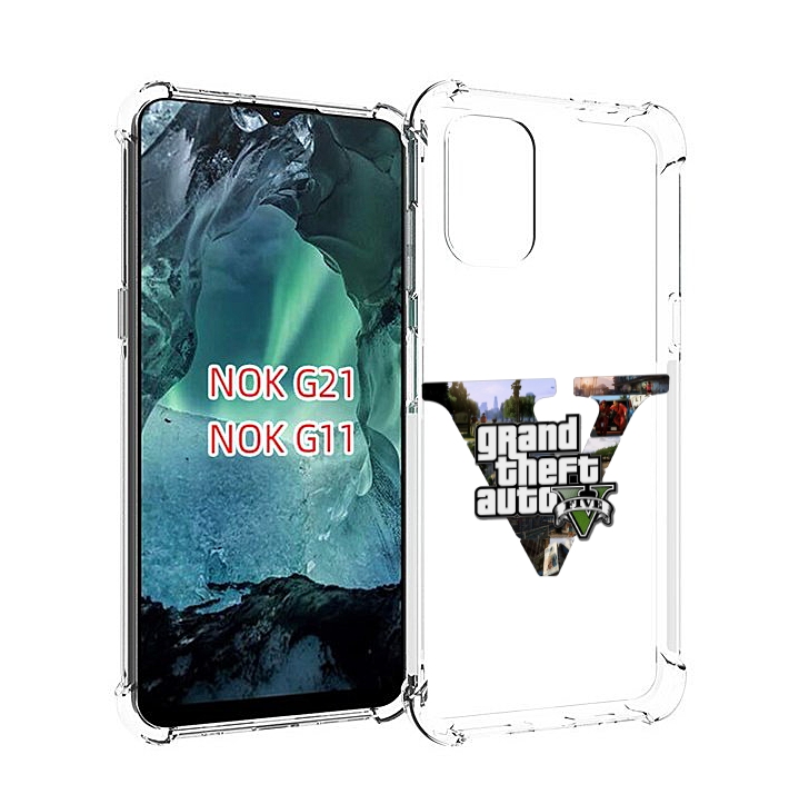 

Чехол Mypads Gta 5 Логотип Для Nokia G11/G21, Прозрачный, Tocco