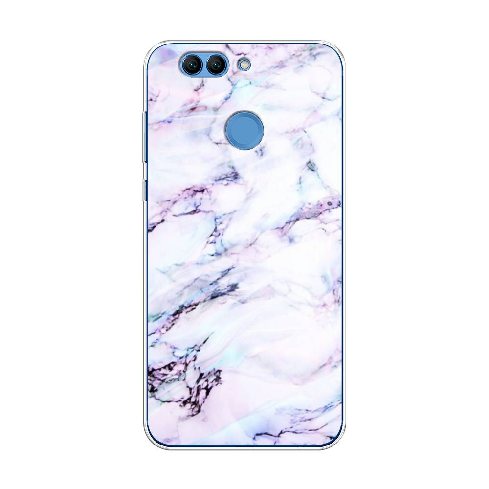 

Чехол на Huawei Nova 2 Plus "Радужный мрамор", Серый;фиолетовый, 63050-3
