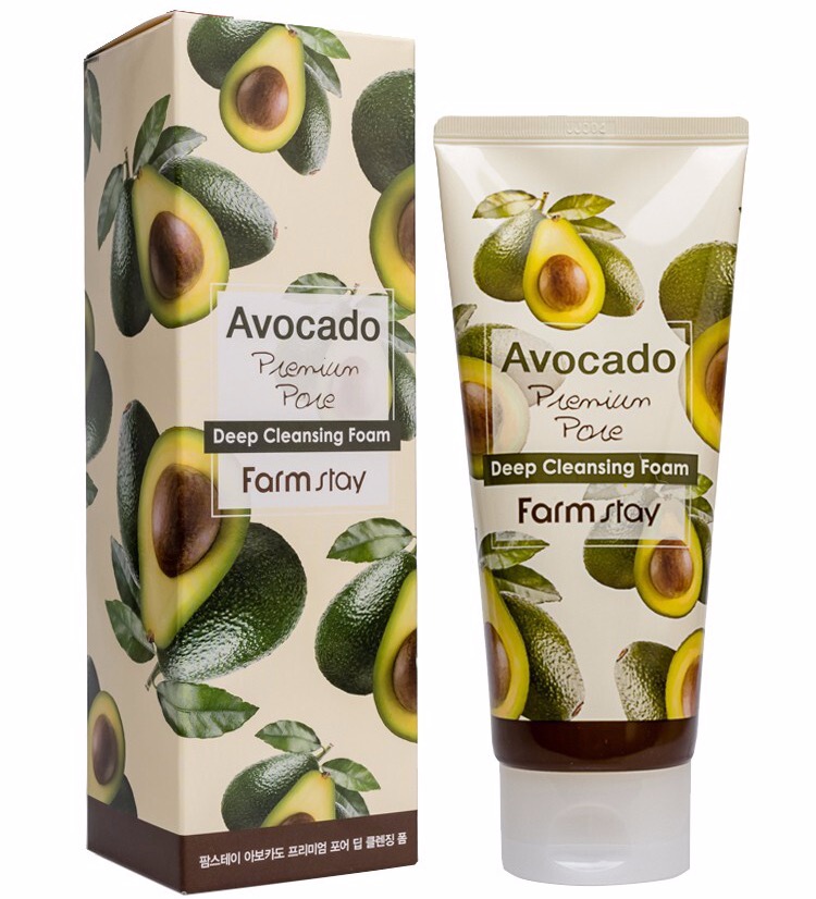 Пенка для умывания FarmStay Avocado Cleansing Foam с авокадо, глубокое очищение 180 мл