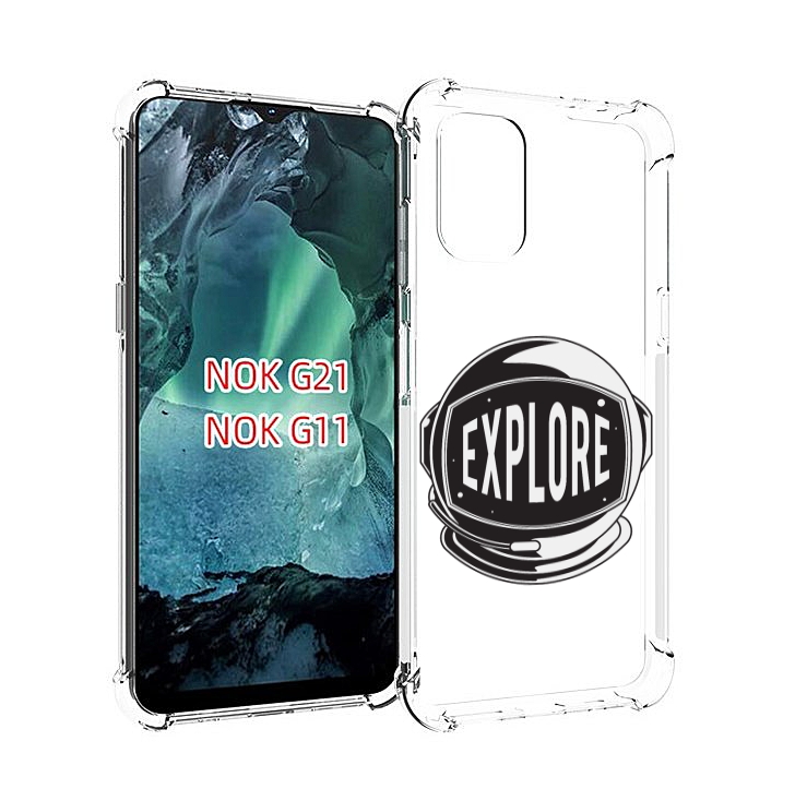 

Чехол Mypads Explore Для Nokia G11/G21, Прозрачный, Tocco