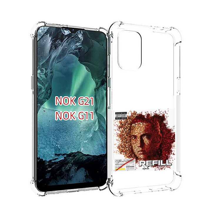 

Чехол Mypads Eminem Relapse, Refill Для Nokia G11/G21, Прозрачный, Tocco
