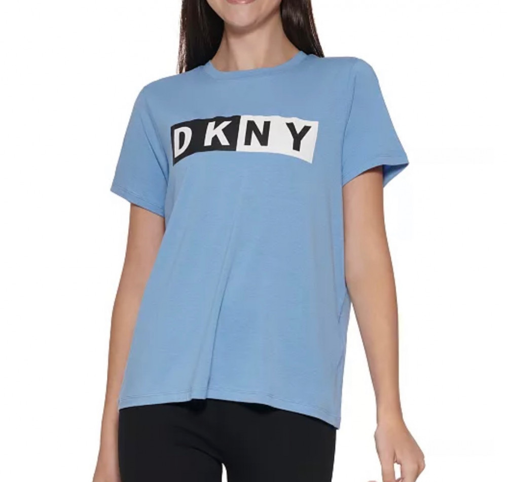 Майка DKNY Sport. Футболка DKNY Sport. Футболка DKNY для спорта. Футболка DKNY женская синяя.