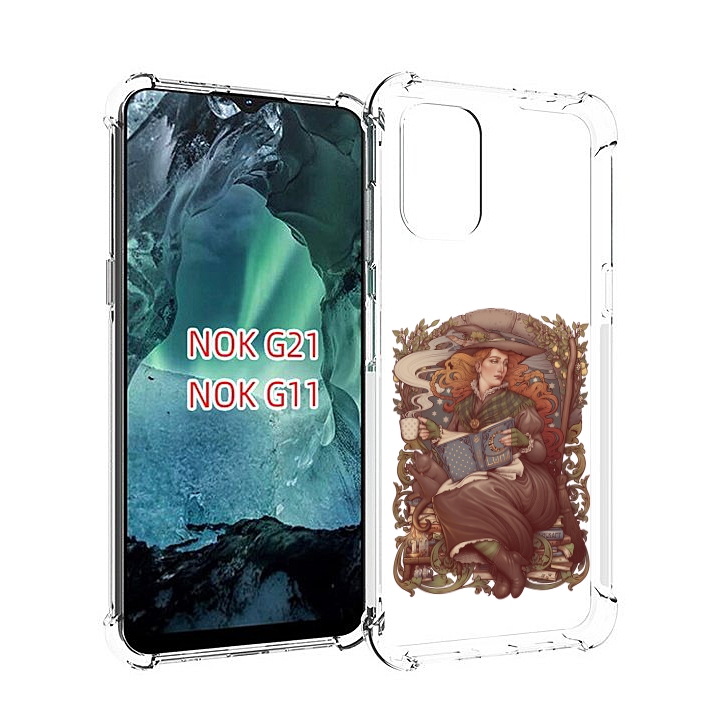 

Чехол Mypads Женские_126 Для Nokia G11/G21, Прозрачный, Tocco