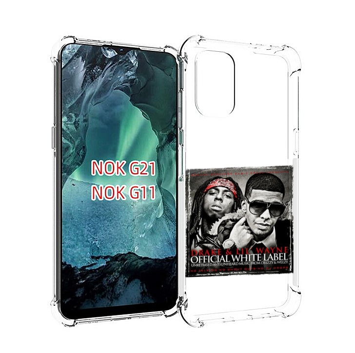 

Чехол Mypads Drake - Official White Label Для Nokia G11/G21, Прозрачный, Tocco
