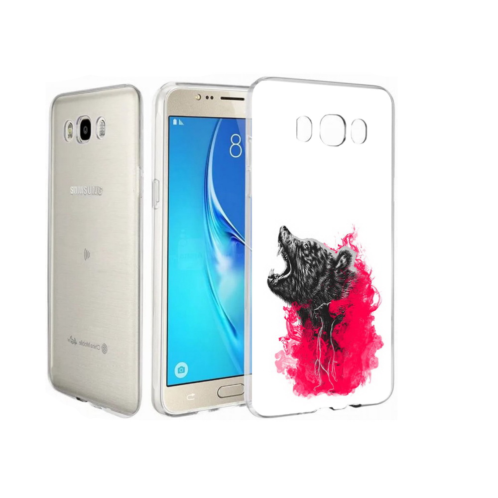 

Чехол MyPads Tocco для Samsung Galaxy J7 медведь в дымке, Прозрачный, Tocco