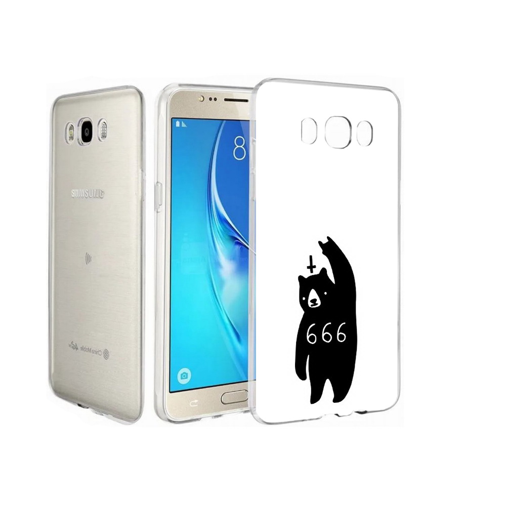 

Чехол MyPads Tocco для Samsung Galaxy J7 медведь 666, Прозрачный, Tocco