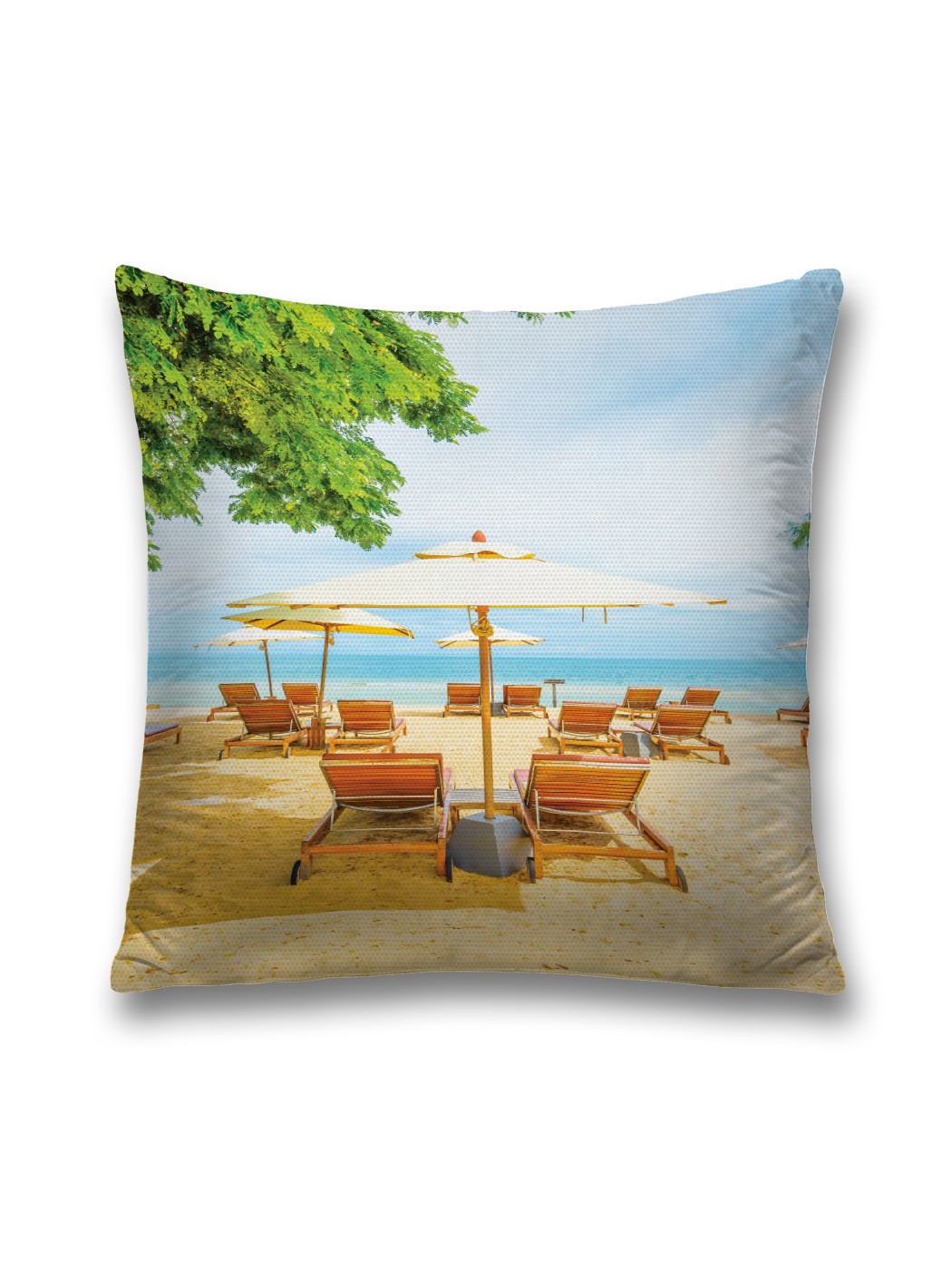 

Наволочка декоративная JoyArty "Пустующий пляж" на молнии, 45x45 см