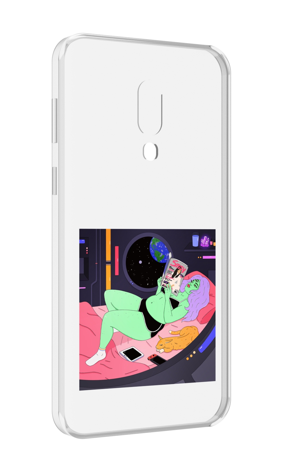 

Чехол MyPads трехглазая девушка зеленая для Meizu 16 Plus / 16th Plus, Прозрачный, Tocco