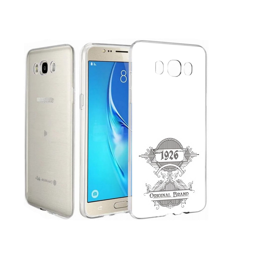 

Чехол MyPads Tocco для Samsung Galaxy J7 логотип черно белый, Прозрачный, Tocco