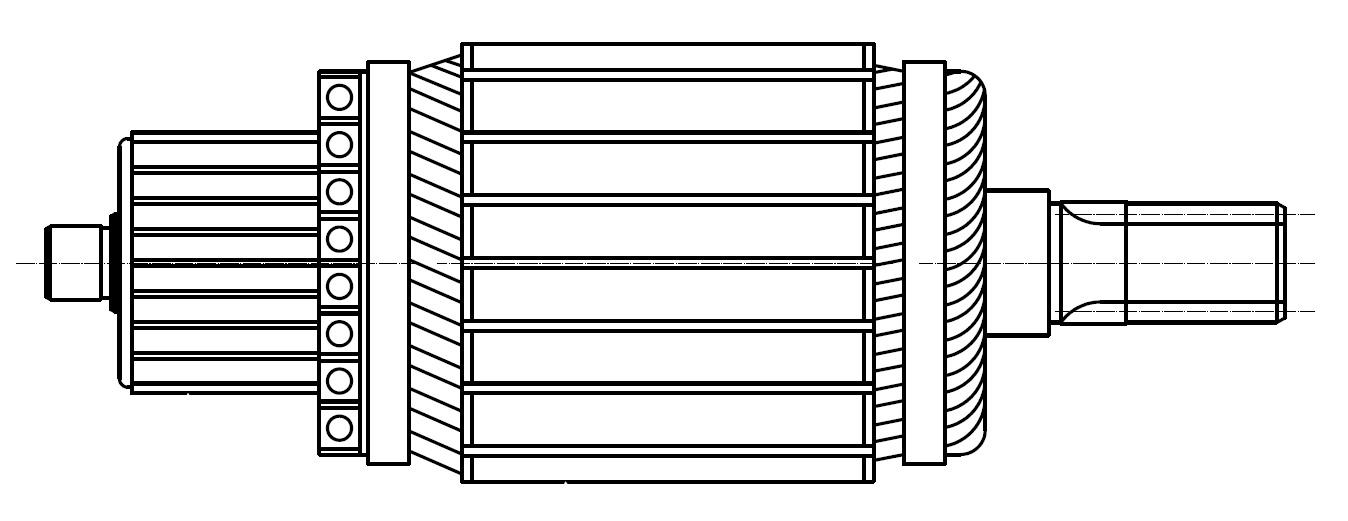 фото Ротор стартера hyundai porter h-1 (96-)/h-100 (93-) 2.5d startvolt sr 0802